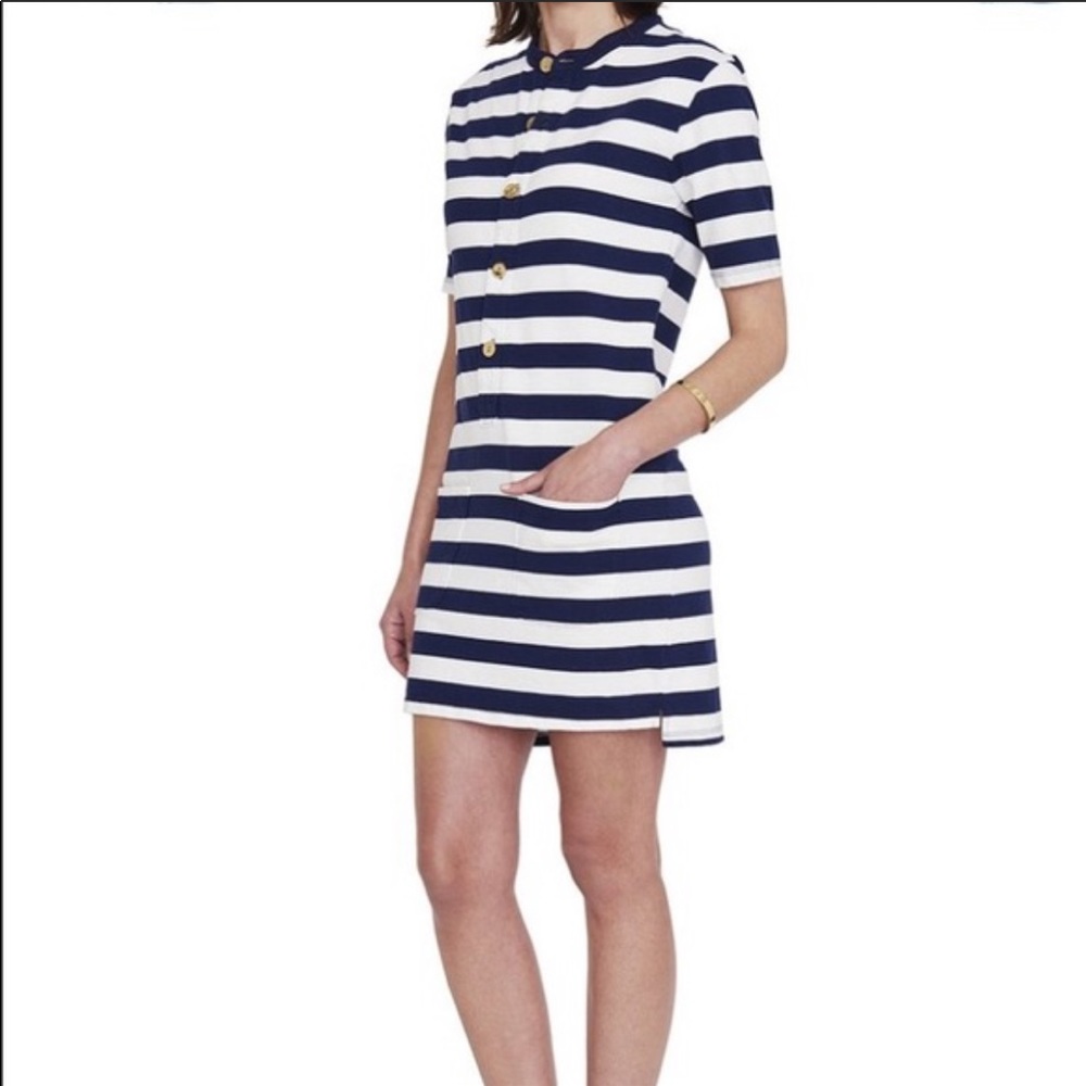 Mark D Sikes Stripes Hepburn Dress